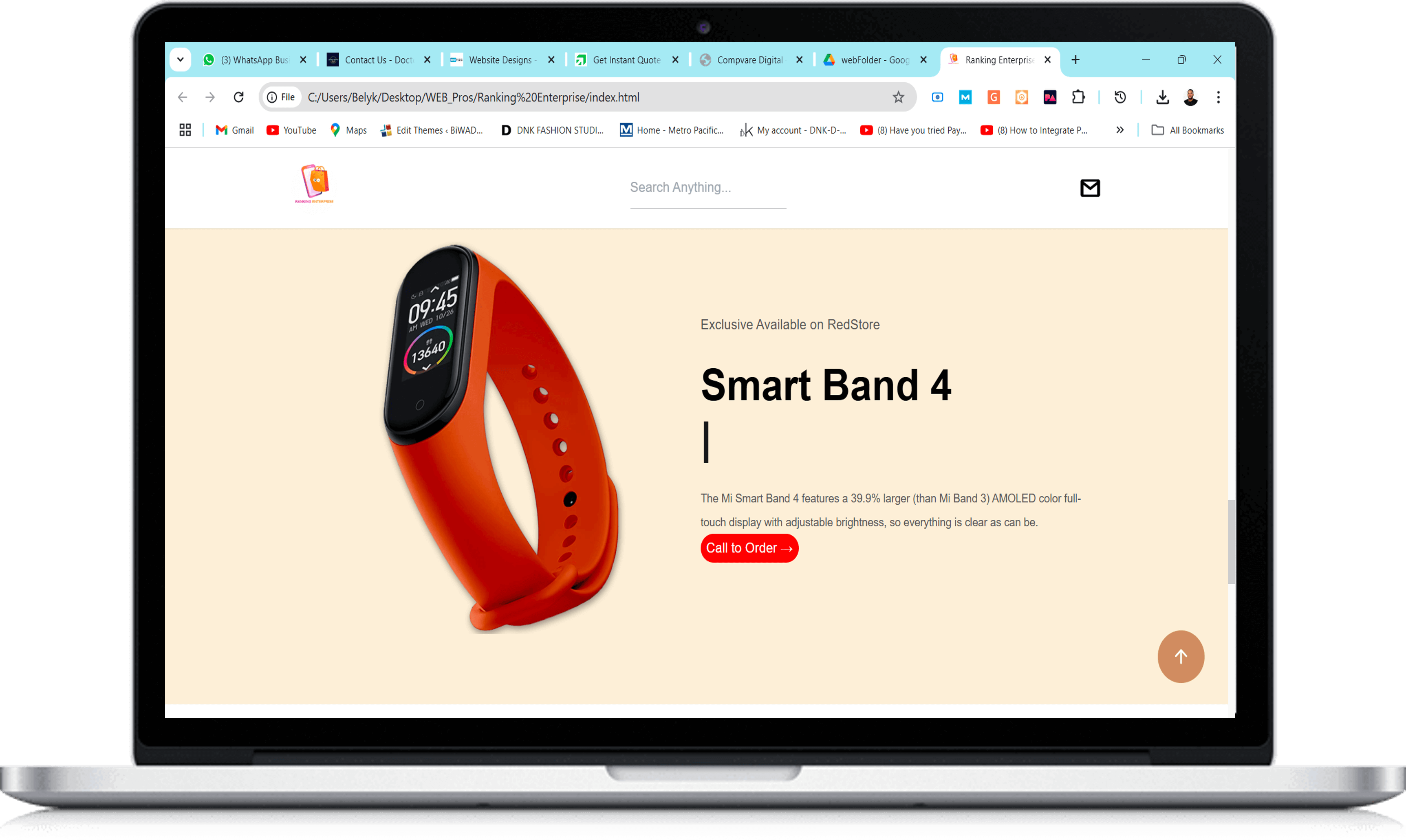 Aricanbase Restaurant Food Web App